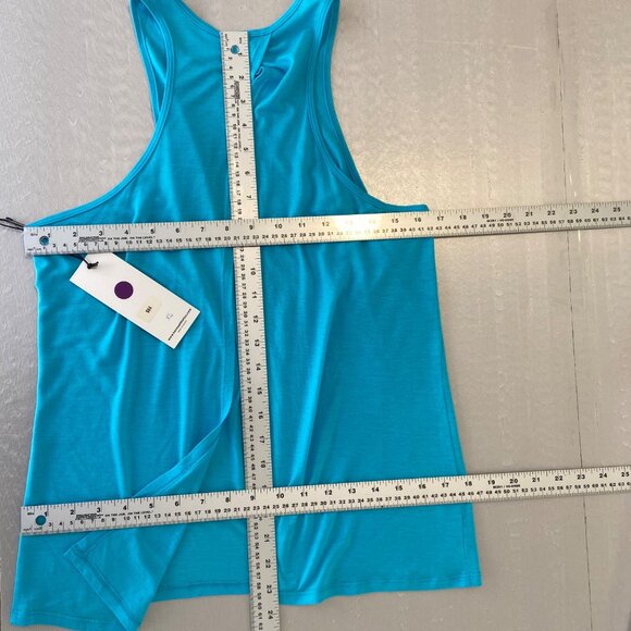 Karma sleeveless top, activewear tank, yoga tank, gym apparel open-back tank, bl - Picture 10 of 12